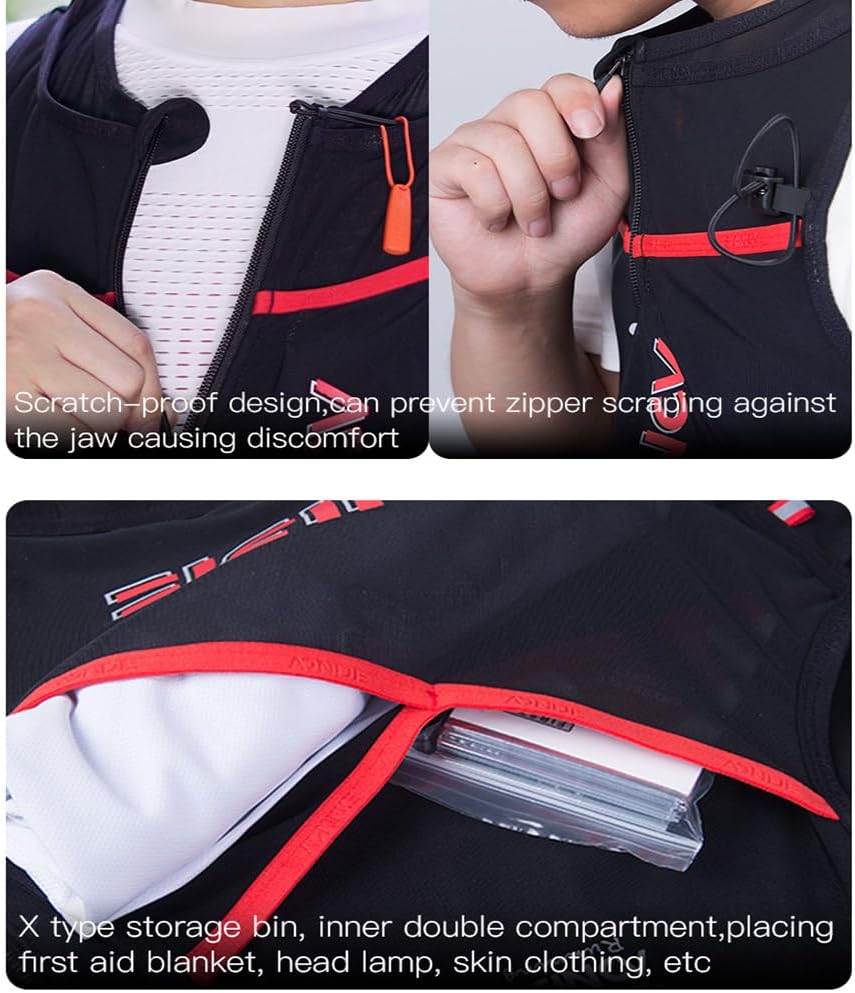 AONIJIE – Mochila de hidratación para correr, 10 litros, chaleco de hidratación ligero y transpirable para senderismo, senderismo, correr, ciclismo,
