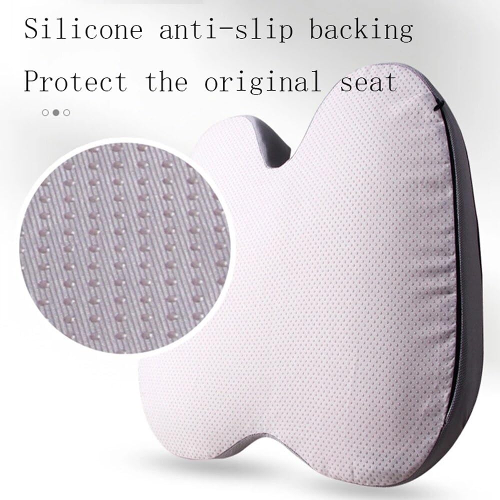 Cojín ortopédico antideslizante de espuma viscoelástica para próstata para coxis Sciaticaback, alivio del dolor, silla cómoda para asiento de