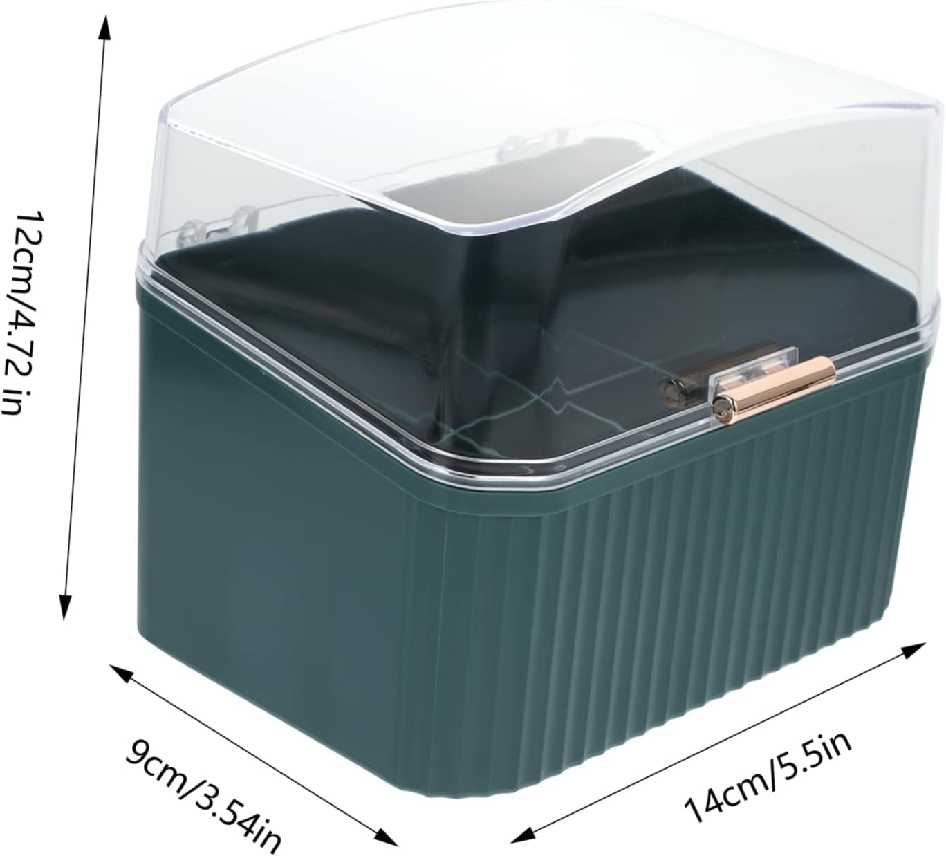 FRCOLOR Caja de almacenamiento de cosméticos de 2 piezas, soportes para estantes, soporte para brochas, organizador de maquillaje, soporte de