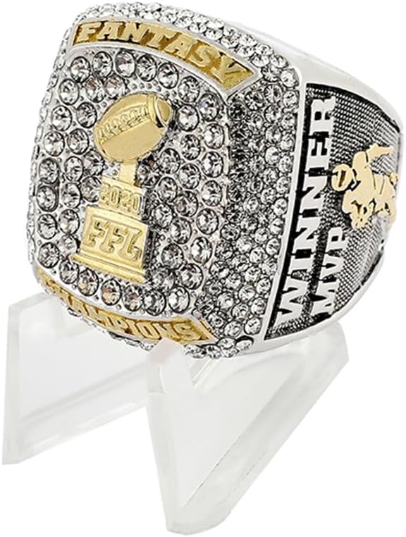 2020 Fantasy Football Championship Ring Trophy Award Premio Ganador deportivo Anillo de campeones FFL