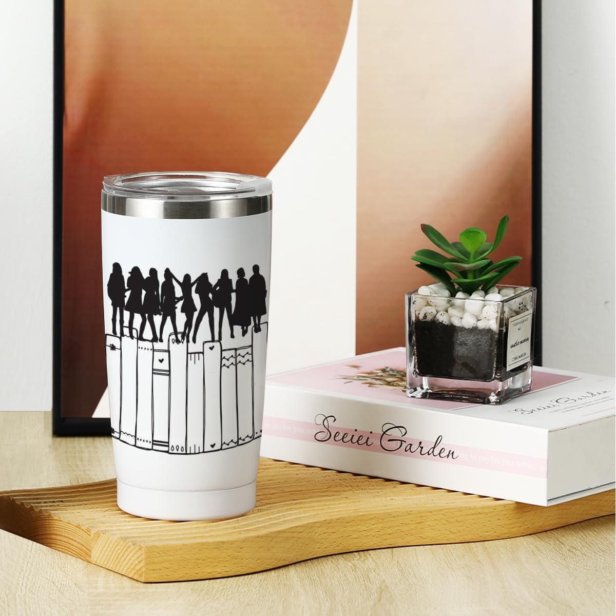 Vaso inspirado para decoración de libros, regalos para los amantes de los libros, taza de café con letras musicales, regalo de amor para mujeres,
