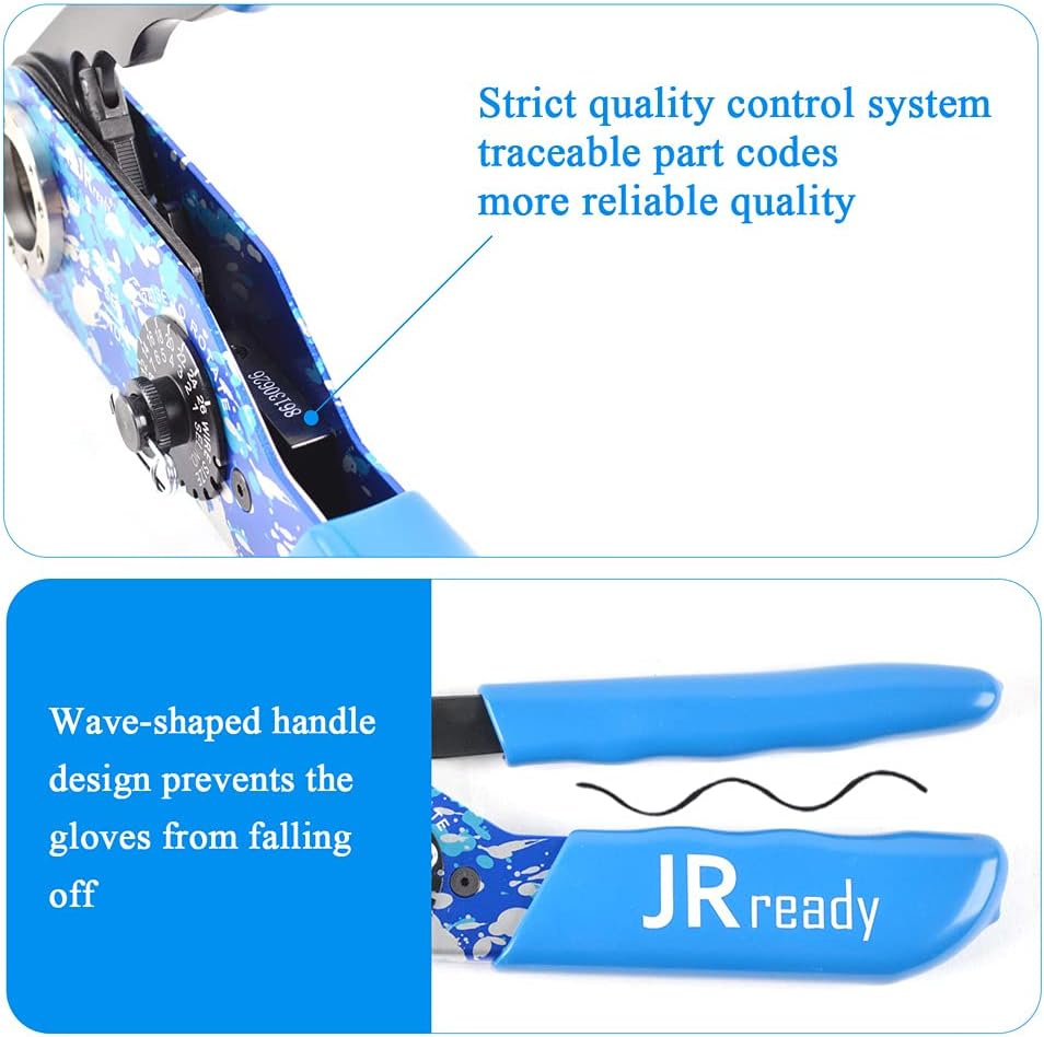 JRready ST2142 Kit de herramientas de prensado NUEVO ASF1 M22520 1 01 crimpado 12 16 20 tamaño Cerrado barril trabajo con UF6 UF2 5 Posicionador