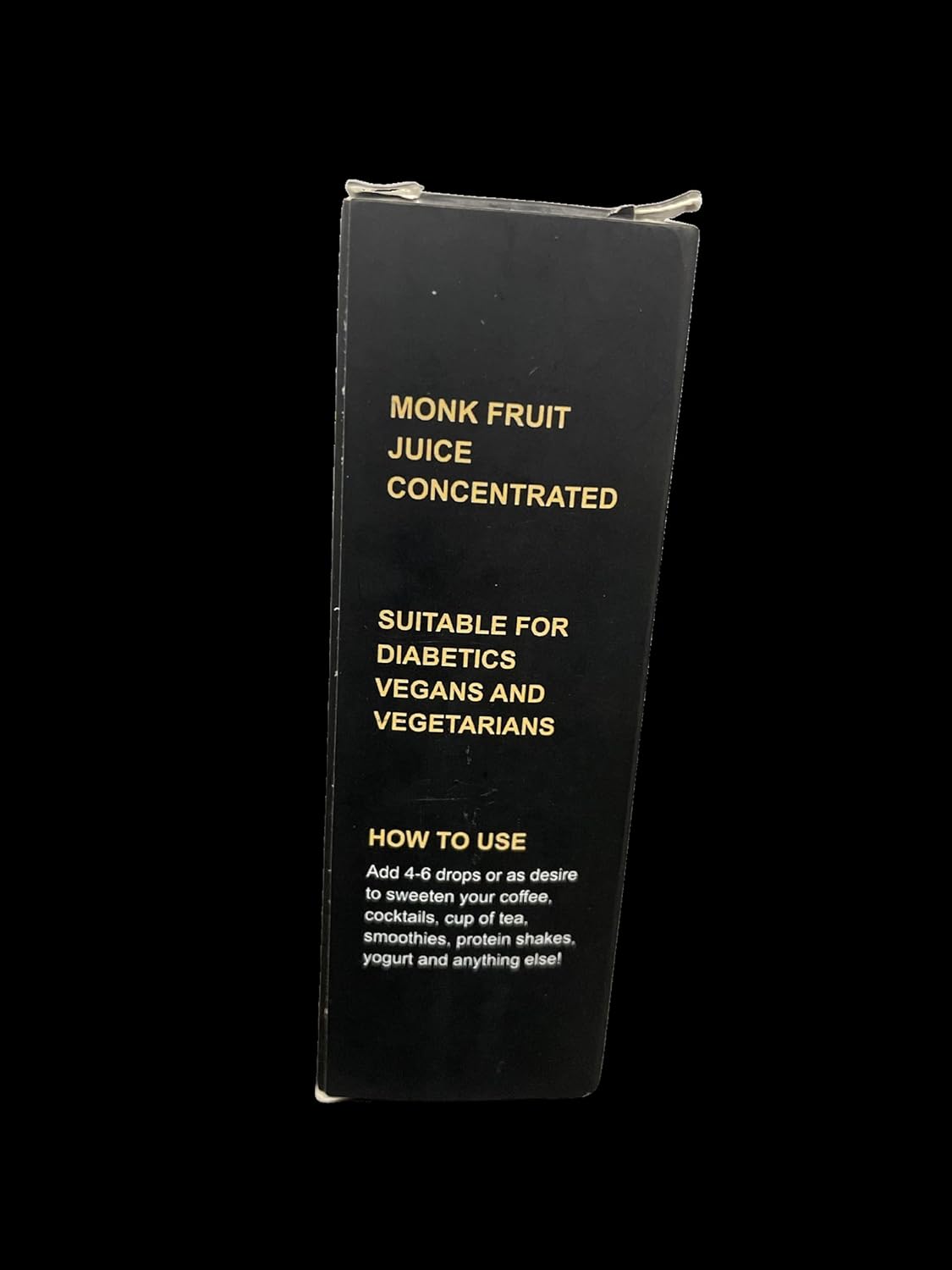 SubSugar Edulcorante líquido concentrado puro de Monkfruit Gotas sin eritritol Hecho con jugo de fruta de monje 100% (1.0 fl oz)