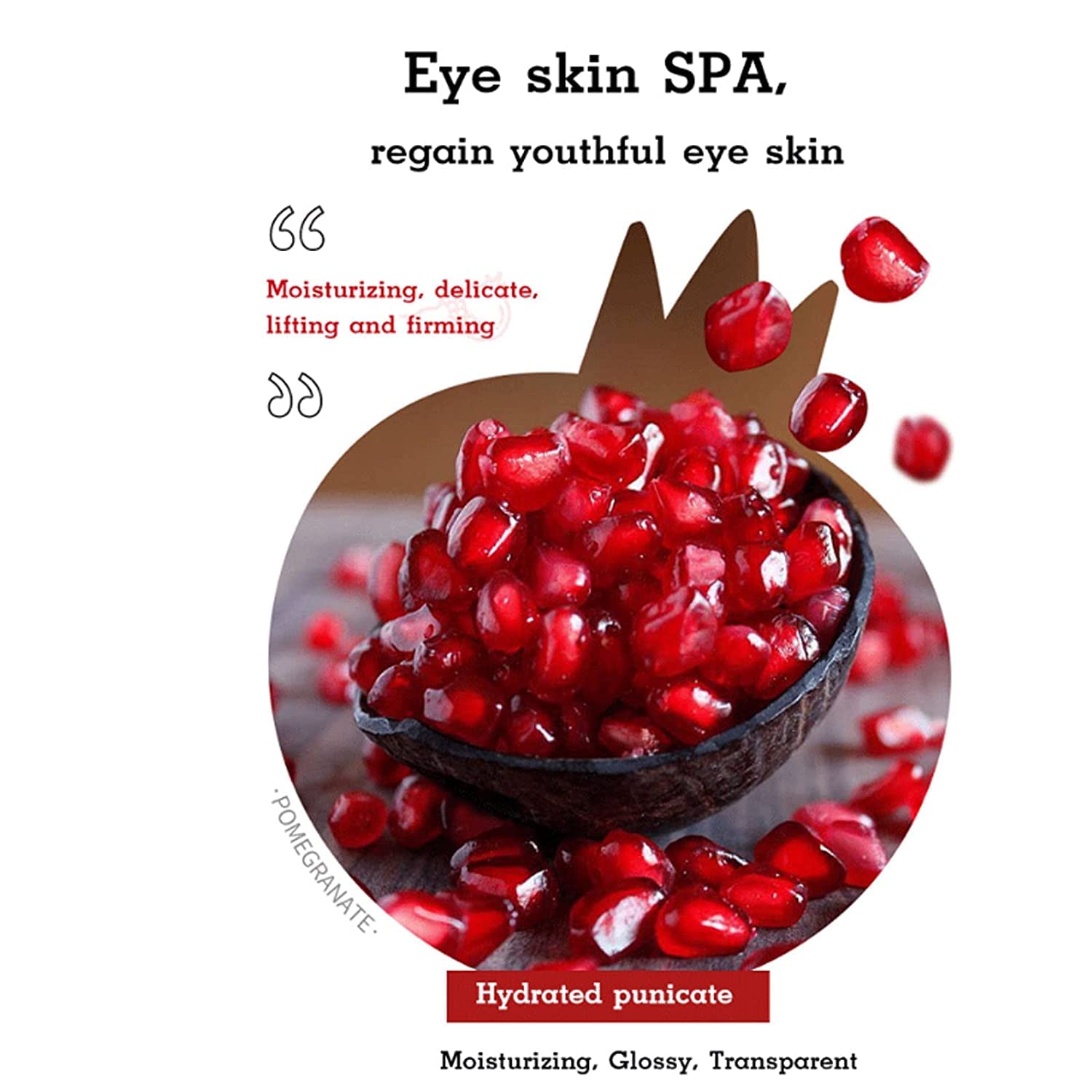 Crema de ojos de granada roja, crema de ojos de granada roja con colágeno (3 piezas)