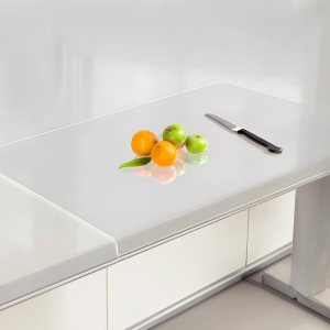 Tabla de cortar acrílica multiusos con borde de encimera, 16 x 12 pulgadas, transparente, antideslizante y resistente a los arañazos para cocina, Tabla de cortar acrílica multiusos con borde de encimera, 16 x 12 pulgadas, transparente, antideslizante y resistente a los arañazos para cocina,