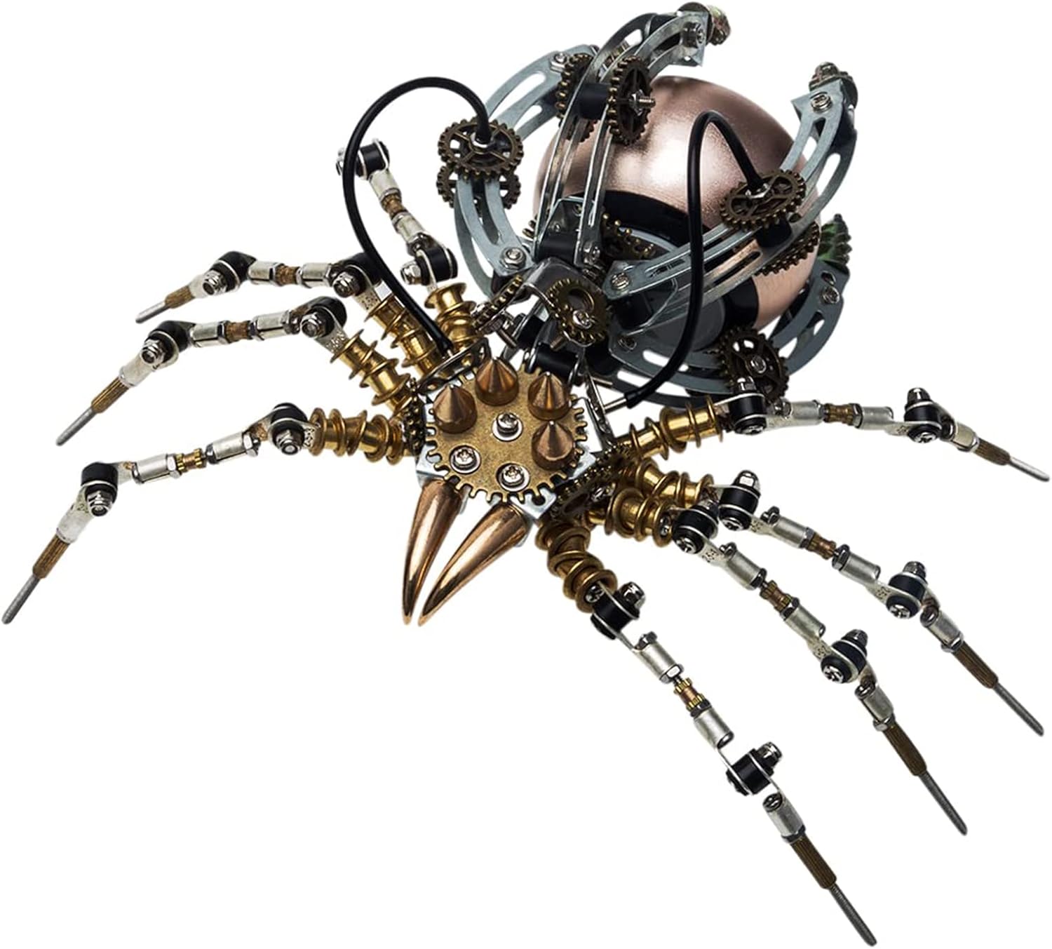 Metalkitor Steampunk Spider – Altavoz Bluetooth  Rompecabezas de metal 3D con 512 piezas, kit de montaje para niños y adultos  Adorno de escritorio