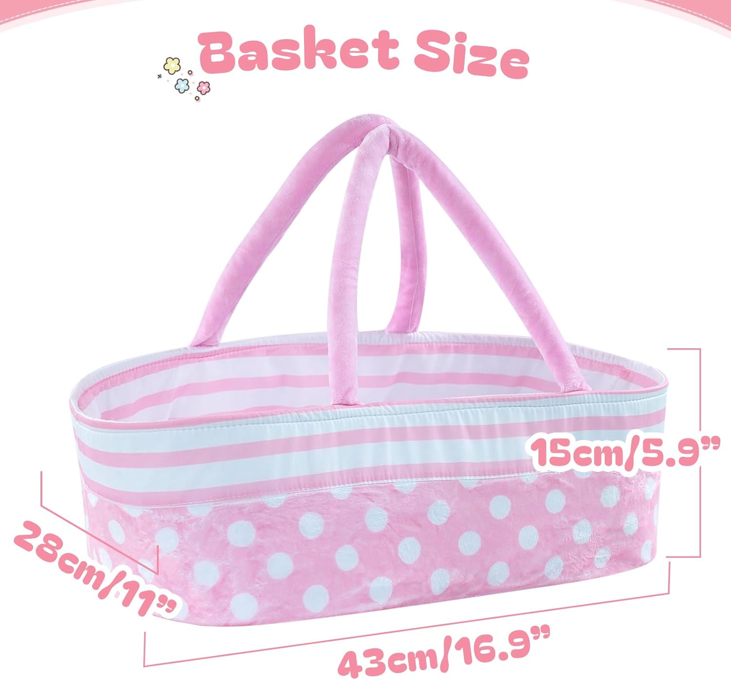 BABESIDE 13 piezas de ropa de muñeca Reborn con moisés para muñecas de 17 a 22 pulgadas, ropa de muñecas de bebé, accesorios de atuendo para muñeca