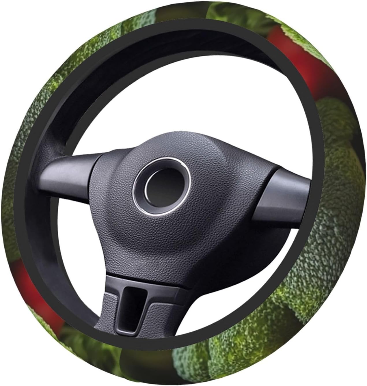Nutritious – Funda para volante con estampado de verduras, suave, antideslizante, funda elástica para volante de automóvil, protector universal de