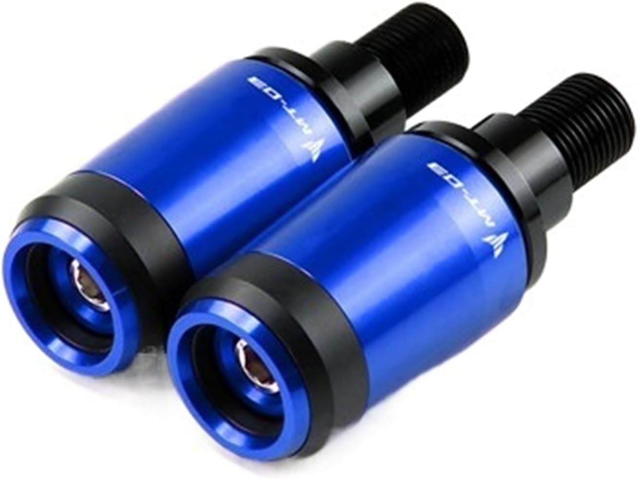 Para Yamaha MT-03 MT03 MT 03 78 pulgadas manillar extremo manillar empuñaduras extremos tapas enchufe peso motocicleta accesorios (color  azul,