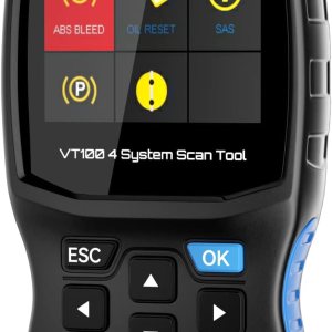 VDIAGTOOL Herramienta de escaneo VT100 con ABS, SRS, motor, diagnóstico de transmisión, 5 servicios, ABS BleedOil RestetEPBSASThrottle Relearn OBD2 VDIAGTOOL Herramienta de escaneo VT100 con ABS, SRS, motor, diagnóstico de transmisión, 5 servicios, ABS BleedOil RestetEPBSASThrottle Relearn OBD2