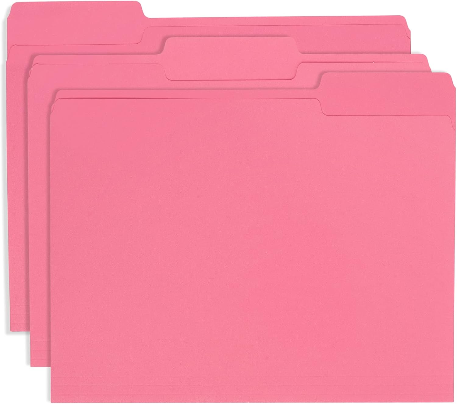 Carpeta de archivos Blue Summit Supplies 100, color rosa, tamaño carta, pestaña de corte de 13, gran carpeta para organizar y almacenar archivos