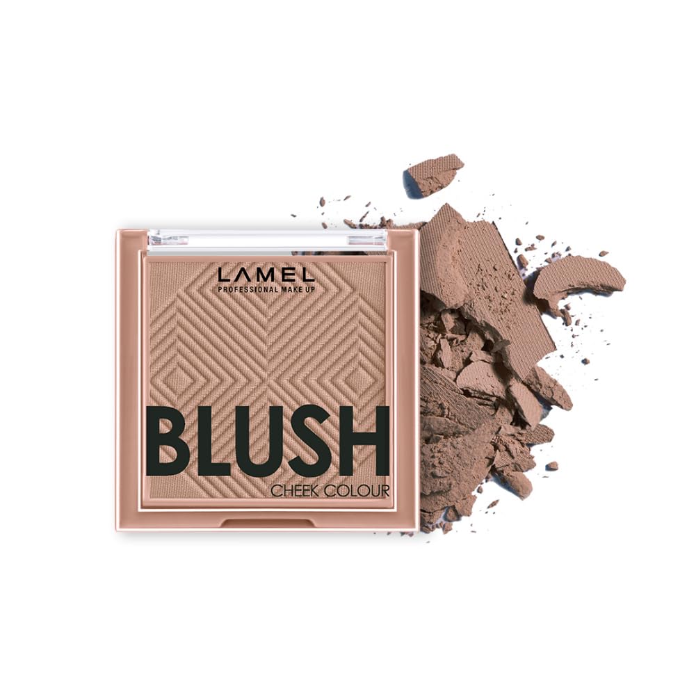 Lamel Blush Cheek Taupe Color Mini – Polvo natural, ligero, suave y mezclable – Mejora y define formas y características – Sombreado y contorno – 4