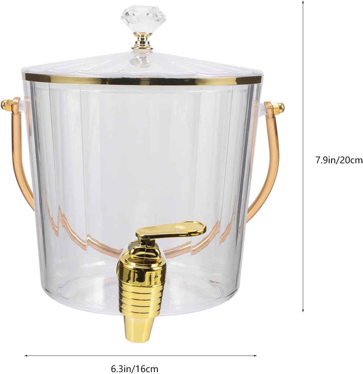 Zerodeko Dispensador de bebidas de terrario para nevera, dispensador de bebidas de plástico con grifo dispensador de limonada con tapas, recipiente