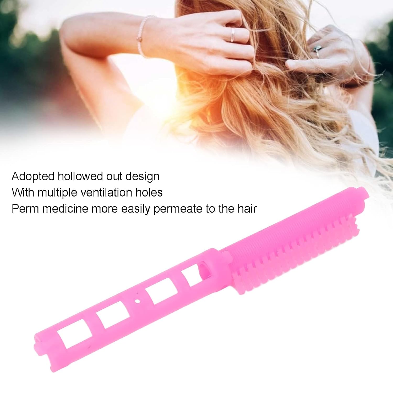 12 varillas de permanente de raíz de cabello, clip de permanente de cabello hueco, accesorio portátil para peluquería, herramientas de salón para