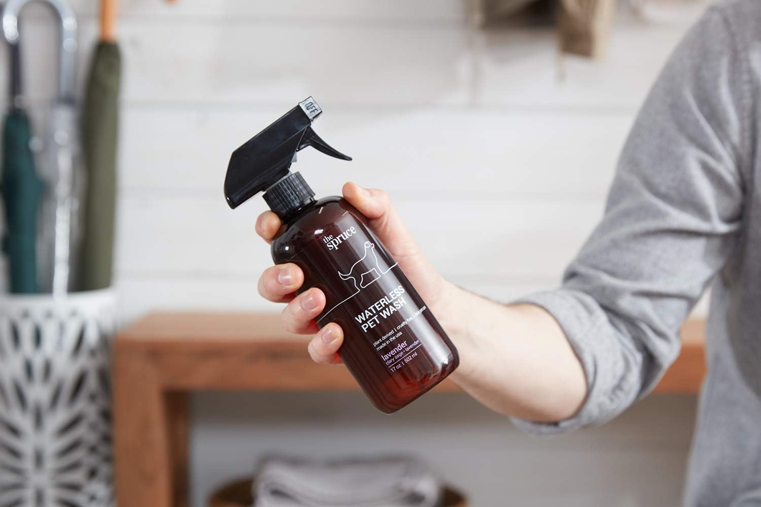 The Spruce Waterless Pet Wash – Champú hidratante sin enjuague para mascotas, cuidado diario de mascotas, limpieza, limpieza y acondicionamiento