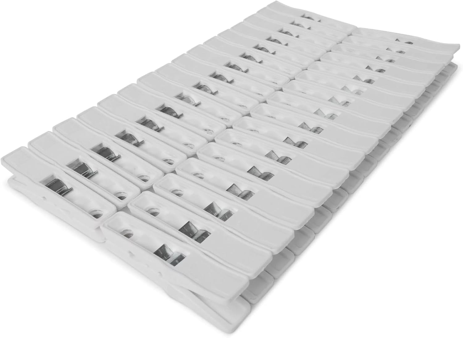 Plasti-Flex Alfileres de ropa  Alfileres de ropa de plástico resistente  Pinzas para colgar ropa, secar, recortar  Clips de lavandería para secar la