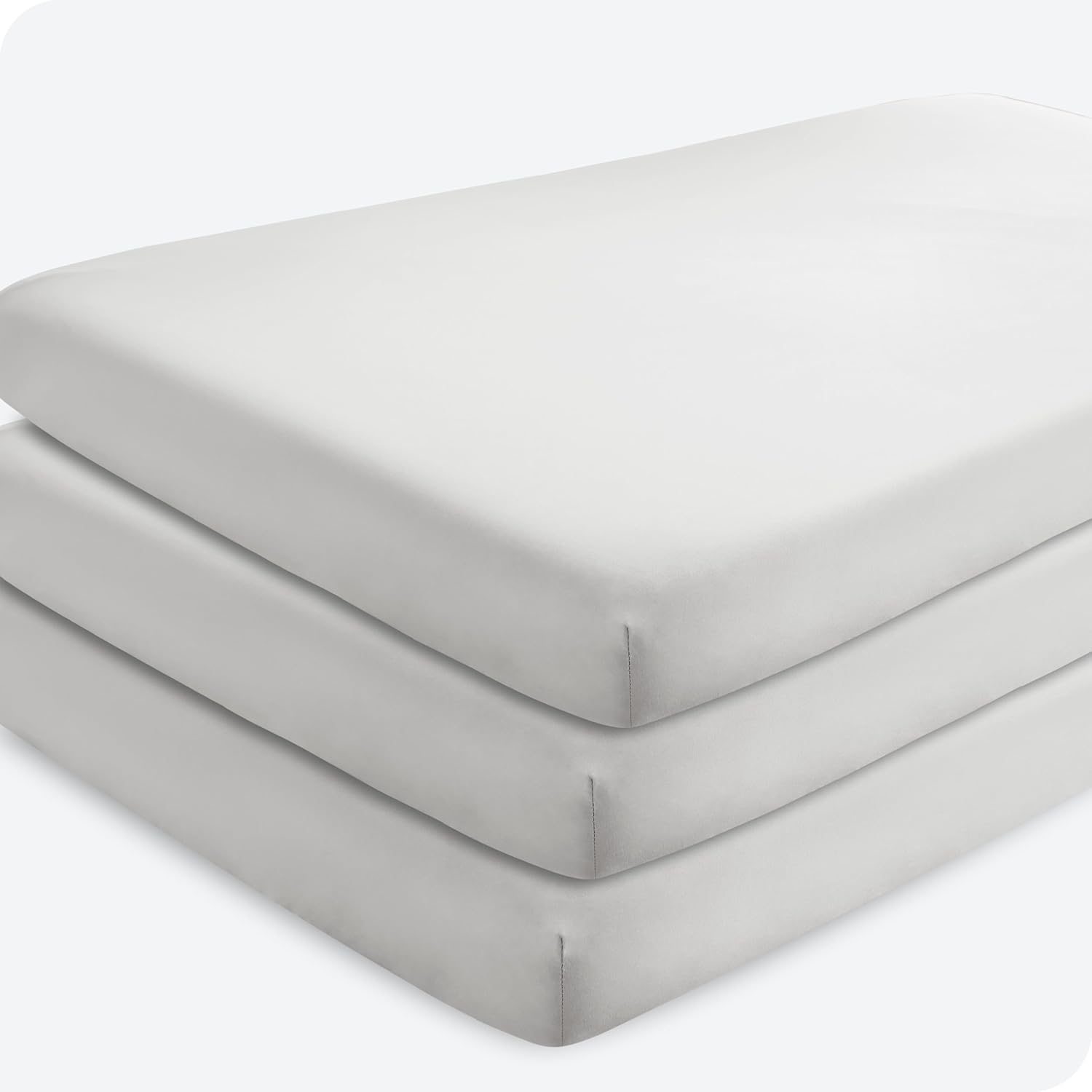 Bare Home Paquete de 3 sábanas bajeras para cuna, microfibra ultrasuave 1800 de primera calidad, transpirable, sábana de bebé, para niños y niñas,