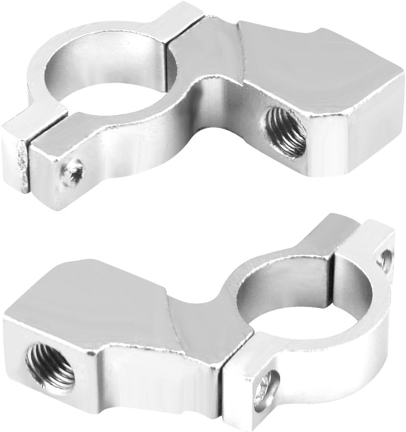 aqxreight – Soporte de espejo para manillar, soporte de espejo retrovisor de motocicleta de 0.394 in, soporte para adaptador de espejo de montaje en