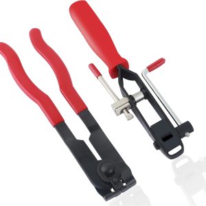 2 alicates de abrazadera de arranque CV, herramienta de bandas de juntas CV de alta resistencia, alicates de abrazadera de oreja con mango 2 alicates de abrazadera de arranque CV, herramienta de bandas de juntas CV de alta resistencia, alicates de abrazadera de oreja con mango