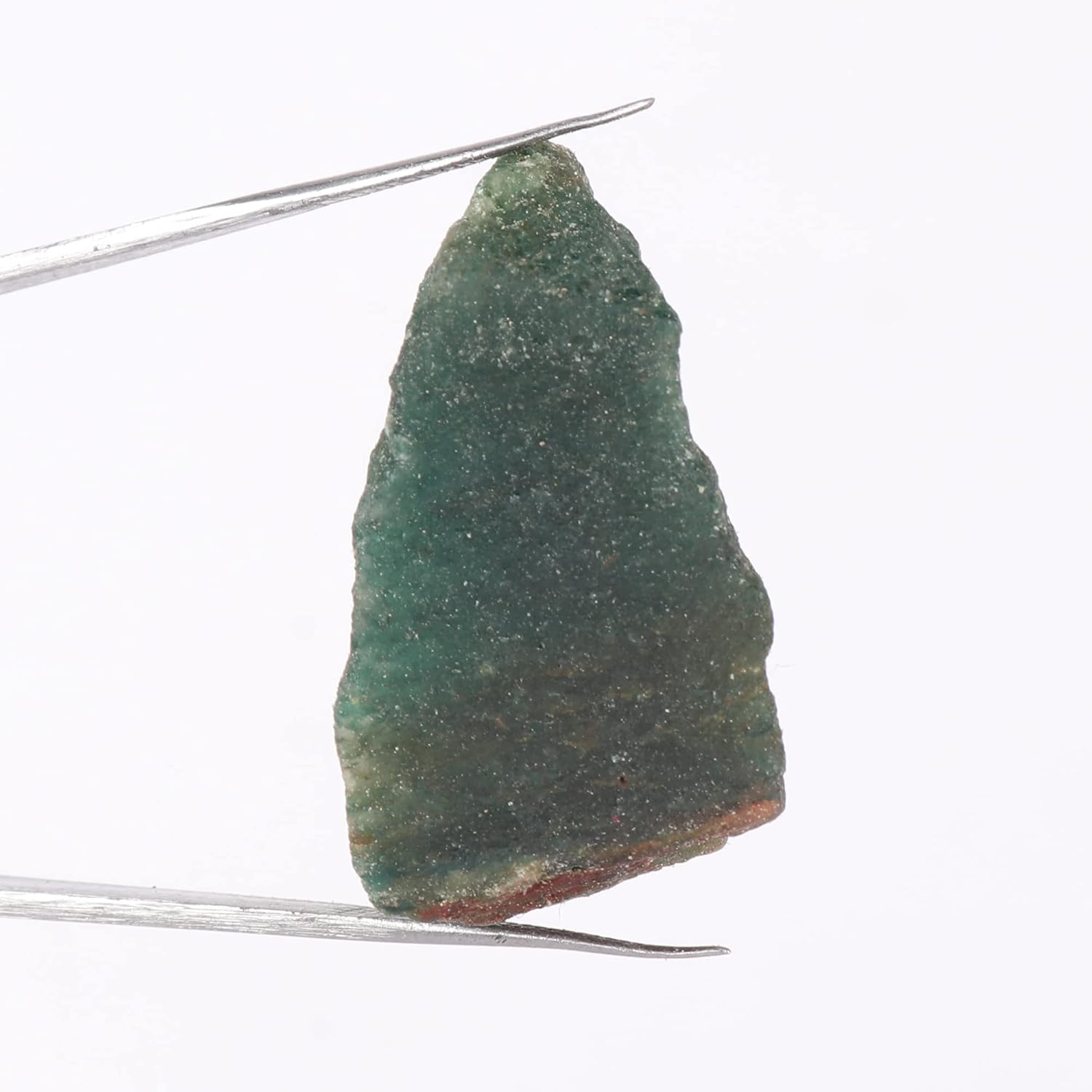 Gemhub Piedra de jade verde áspero natural 56.70 ct para Tumbling, Reiki, Cabbing