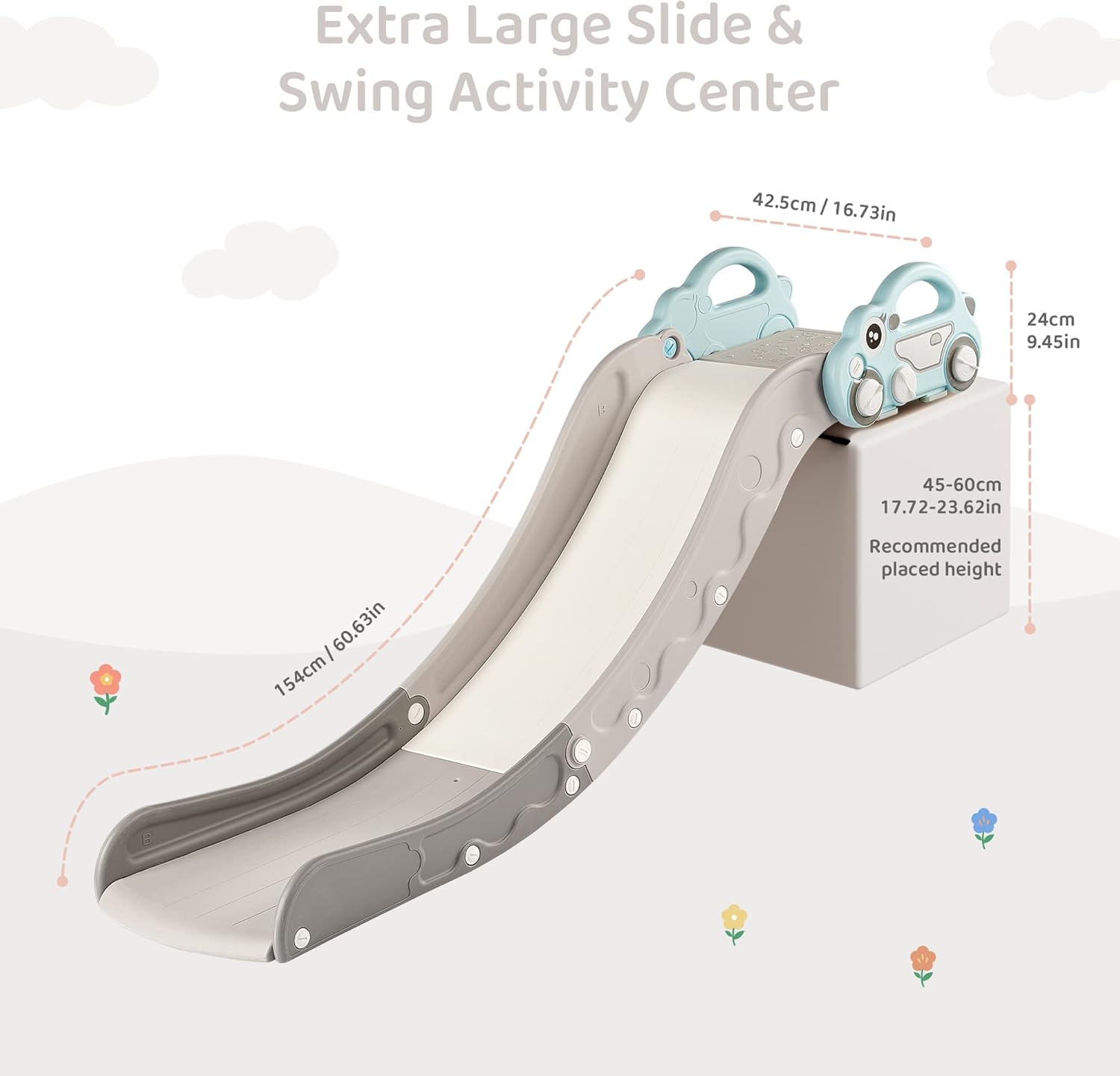 Sofá de interior para niños, accesorio deslizante para cama de niños y sofá de cunas, el mejor accesorio para parque infantil y dormitorio para