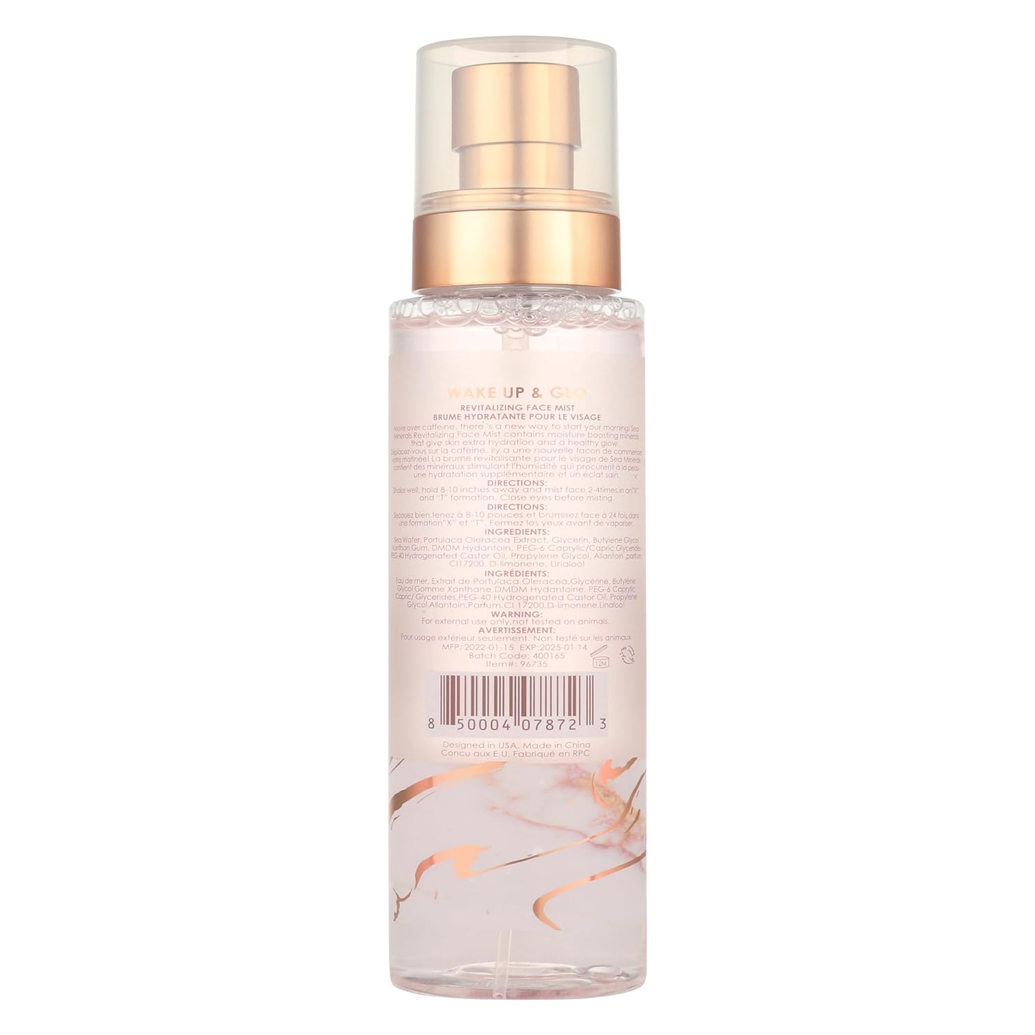 Manna Kadar Beauty Wake Up & Glo – Niebla facial revitalizante, 6.1 fl oz, despierta la piel cansada, proporciona humedad, mantiene la piel