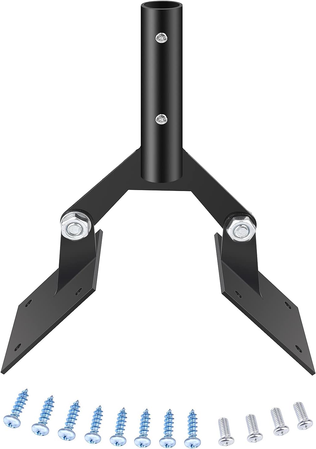 Soporte de techo de acero para veleta de jardín con hardware, montaje de paletas ajustables para techos