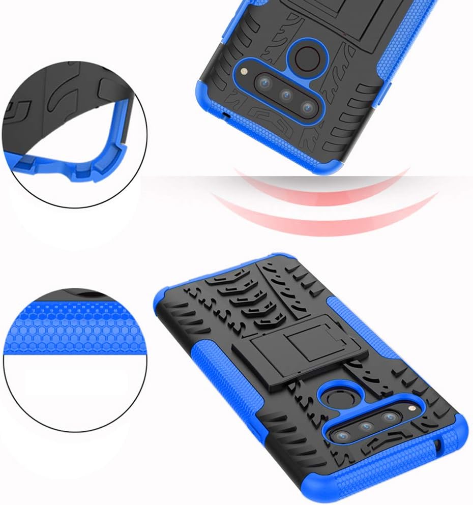 Asuwish Funda de teléfono para LG V40 XW US Azul