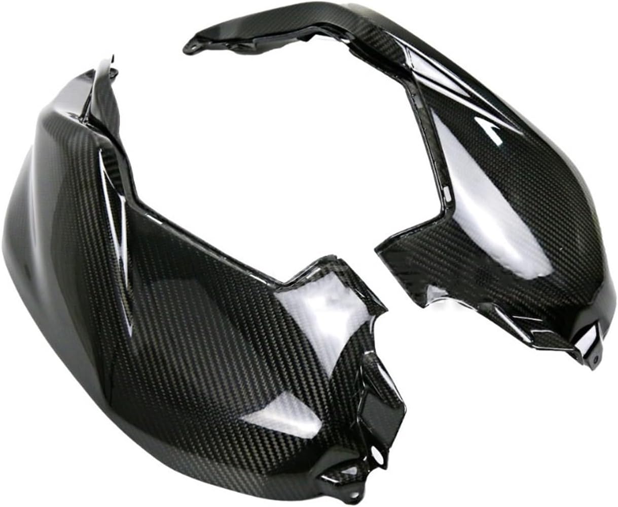 Compatible con Yamaha compatible con MT07 MT 07 2018 2019 2020 de fibra de carbono tanque de combustible panel lateral cubiertas protectores
