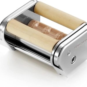 Dispositivo Ovente para hacer pastas de acero inoxidable vintage PA515S, cromo pulido Dispositivo Ovente para hacer pastas de acero inoxidable vintage PA515S, cromo pulido