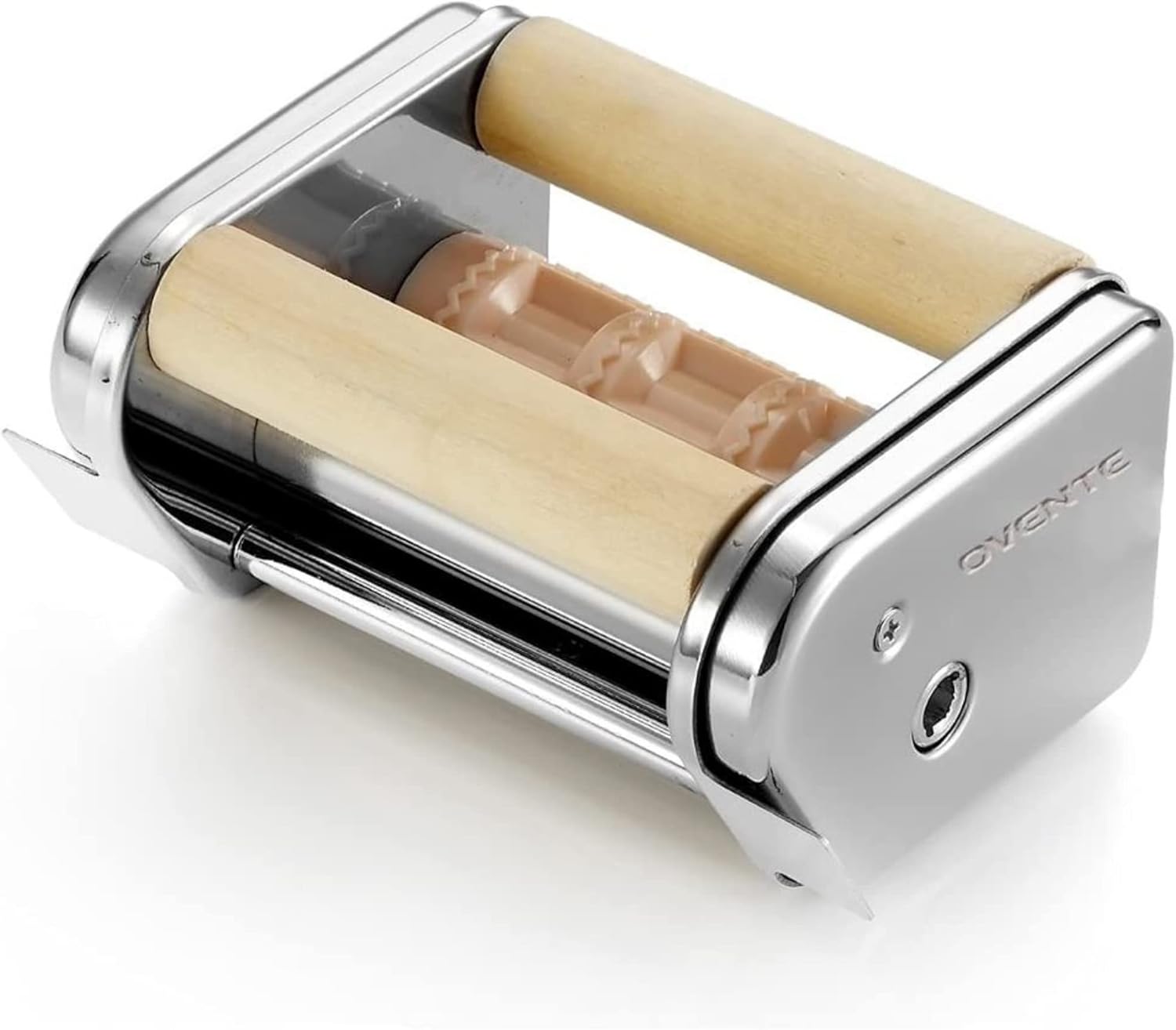 Dispositivo Ovente para hacer pastas de acero inoxidable vintage PA515S, cromo pulido