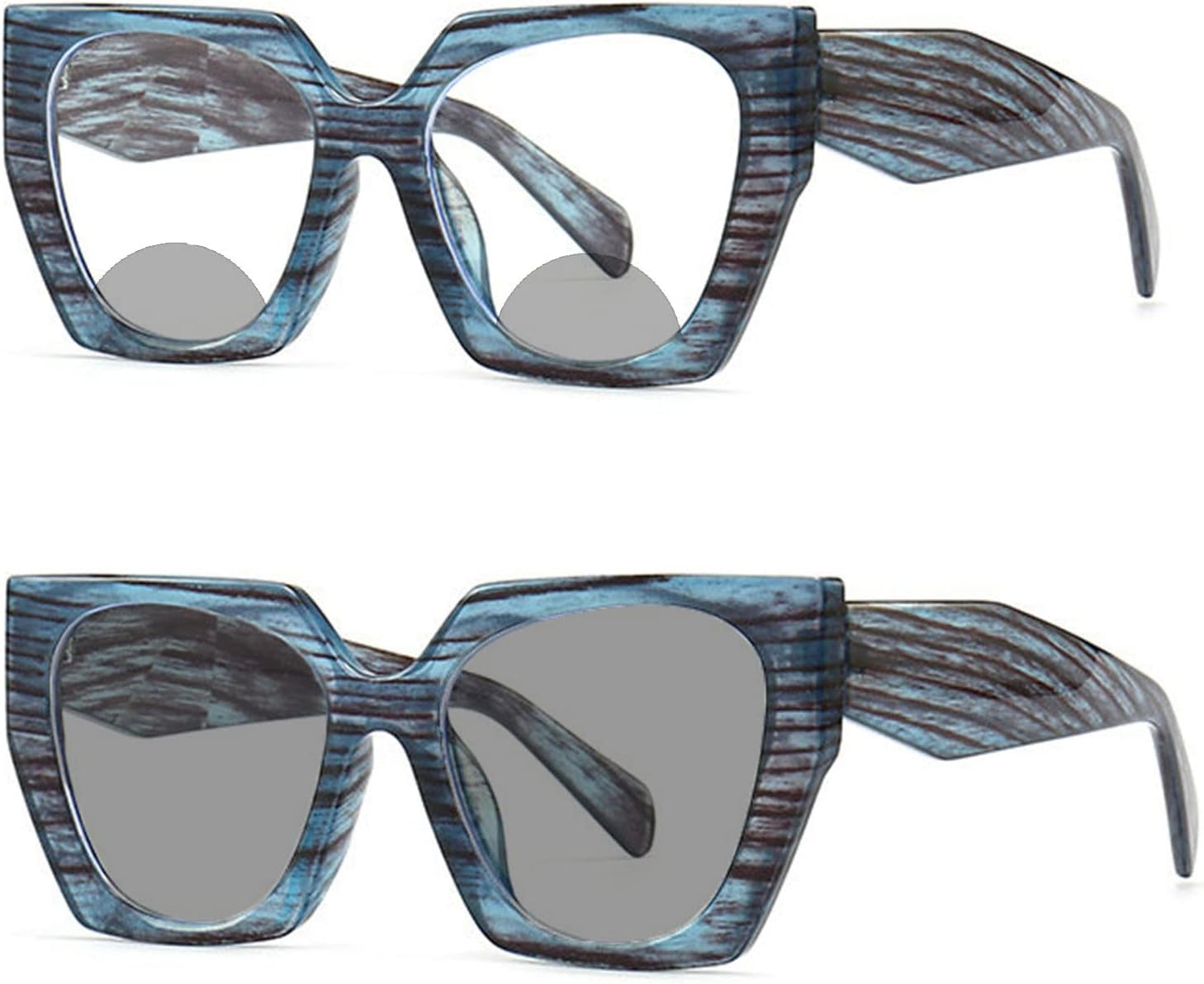 Gafas de sol de lectura fotocromáticas bifocales de transición con protección UV para mujeres, cómodas y elegantes gafas de lectura