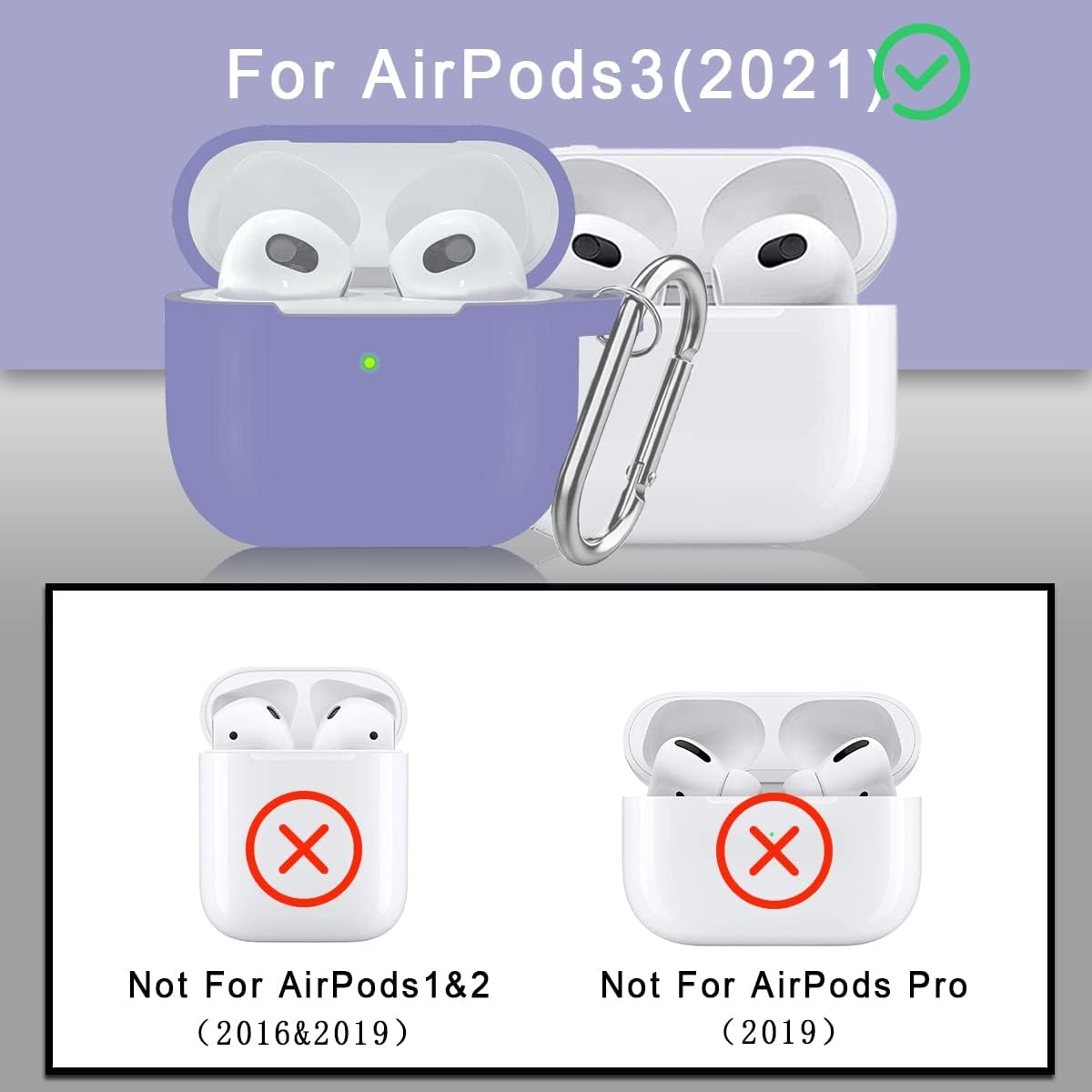 Juego de accesorios de funda 14 en 1 para AirPods de 3 generación, kit de silicona para AirPods 3 2021, funda protectora para AirPods Gen 3 de 3