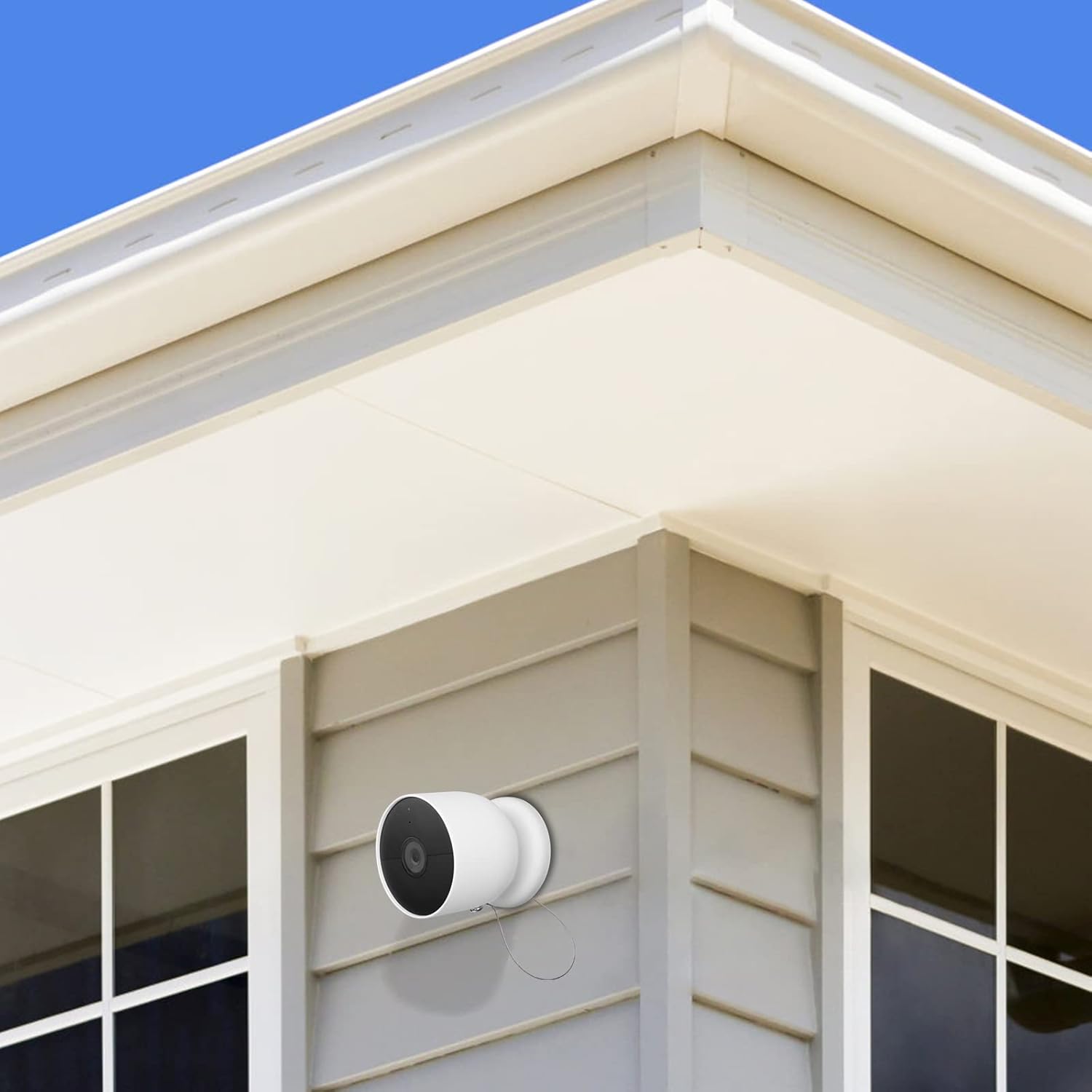 HOLACA Cadena de seguridad anticaídas y anticaídas para batería Google Nest Cam – Seguridad adicional para tu cámara de batería Google Nest Cam