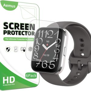 Aemus Protector de pantalla compatible con Amazfit Bip 5 Unity (6 unidades) Reloj inteligente flexible cobertura completa película de TPU Aemus Protector de pantalla compatible con Amazfit Bip 5 Unity (6 unidades) Reloj inteligente flexible cobertura completa película de TPU