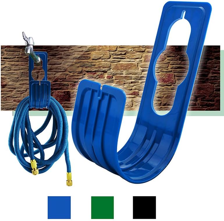 Soporte de carrete de manguera de jardín montado en la pared organizador de almacenamiento para colgar tubos de riego al aire libre