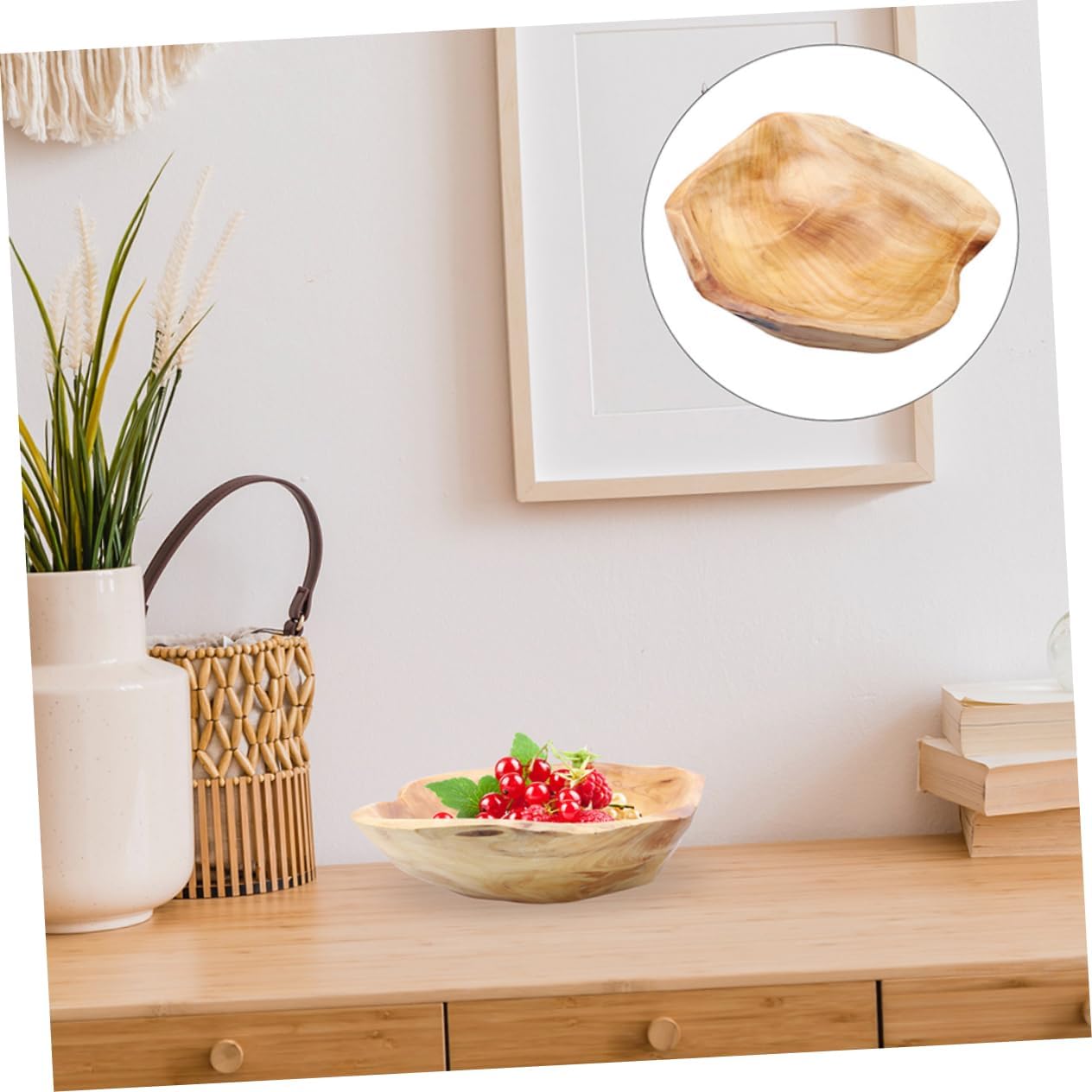 Hemoton Cuencos japoneses Bandeja de pastel Plato de palomitas de maíz Tazón de comida Tazón decorativo Tazón de mezcla de ensalada Tazón de servir