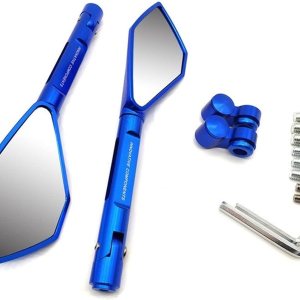 Mirror Motorcycle Rearview Mirror Moto Side Mirrors CNC Black For Kawasaki VERSYS 650 ZG1000 ZRX1100 ZRX1200 ZX11 ZX1100 ZX7R (Color A-blue, Size Mirror Motorcycle Rearview Mirror Moto Side Mirrors CNC Black For Kawasaki VERSYS 650 ZG1000 ZRX1100 ZRX1200 ZX11 ZX1100 ZX7R (Color A-blue, Size