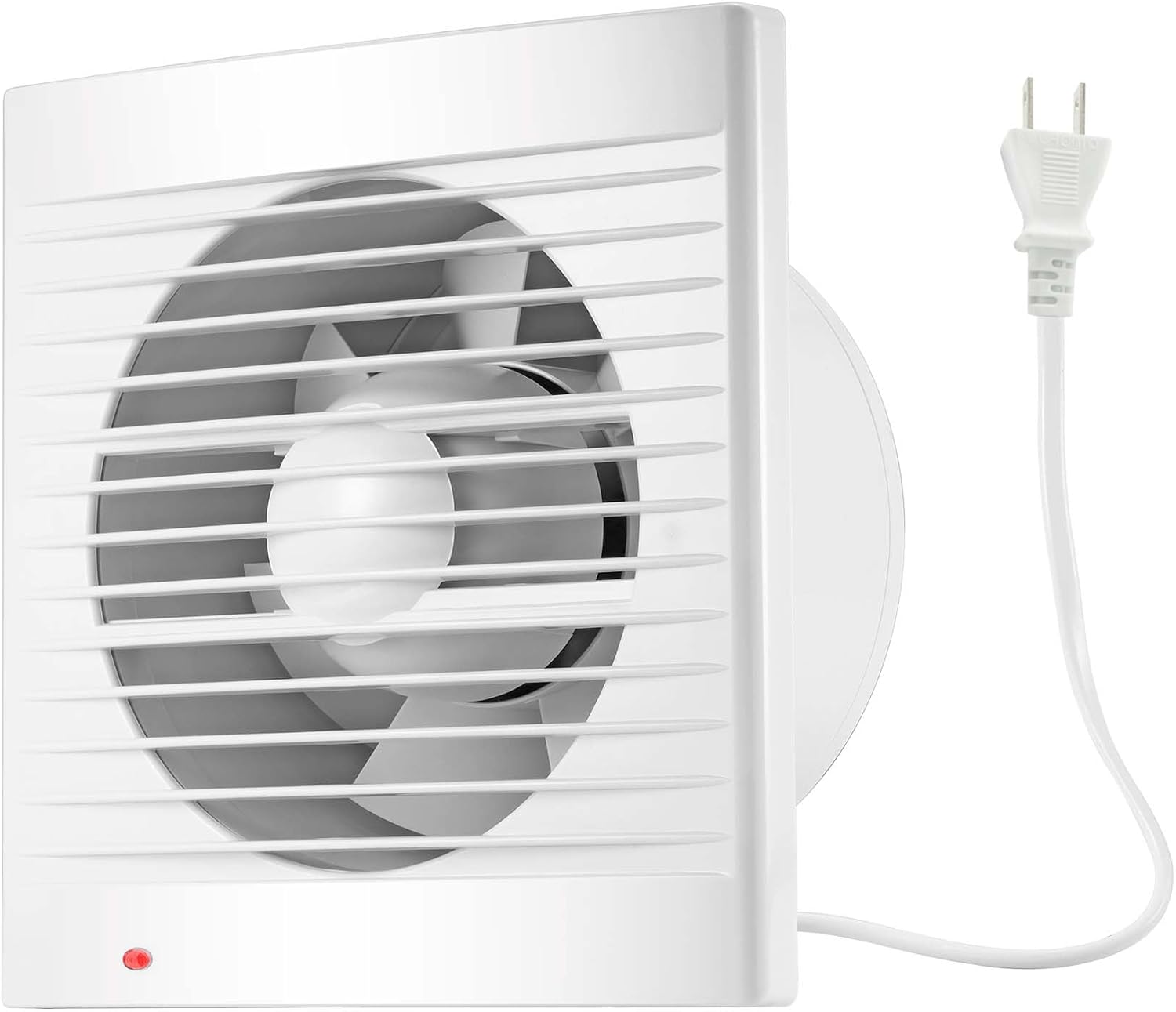 Moonjor Extractor de ventilación de 4 pulgadas, 55CFM 12 W, ventilador extractor de ventilación de montaje en pared para cocina, baño, taller,