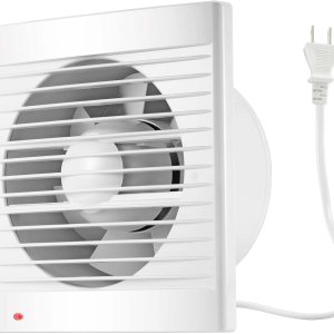 Moonjor Extractor de ventilación de 4 pulgadas, 55CFM 12 W, ventilador extractor de ventilación de montaje en pared para cocina, baño, taller, Moonjor Extractor de ventilación de 4 pulgadas, 55CFM 12 W, ventilador extractor de ventilación de montaje en pared para cocina, baño, taller,