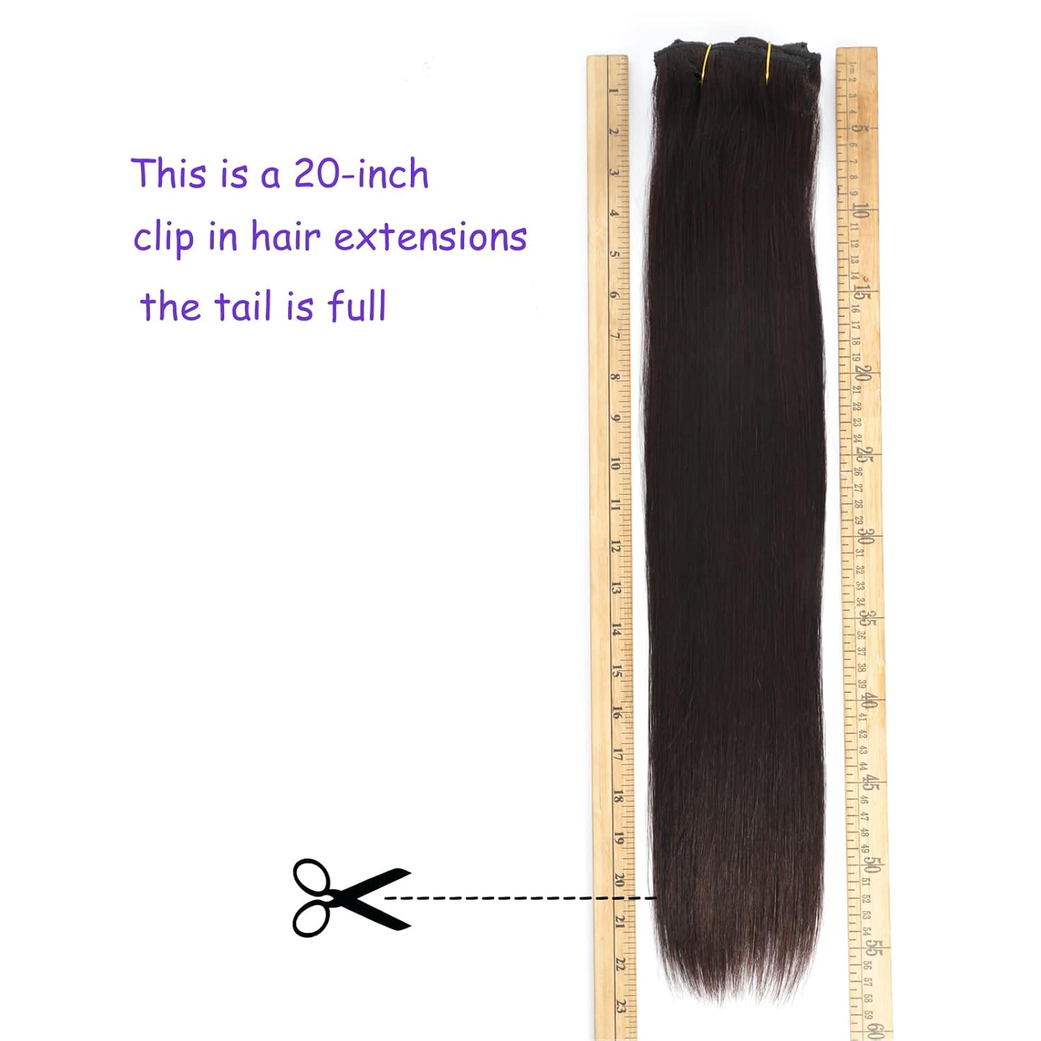 QueenYoung Extensiones de cabello humano real con broches, 9 unidades, 4.33 oz, extensiones de cabello humano liso natural y suave, extensiones de