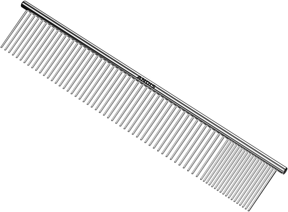 Andis 68545 Peine de acero inoxidable para nudos, tapetes y depilación suelta  Herramienta eficaz de desenmascaramiento cómodo, ligero, portátil y