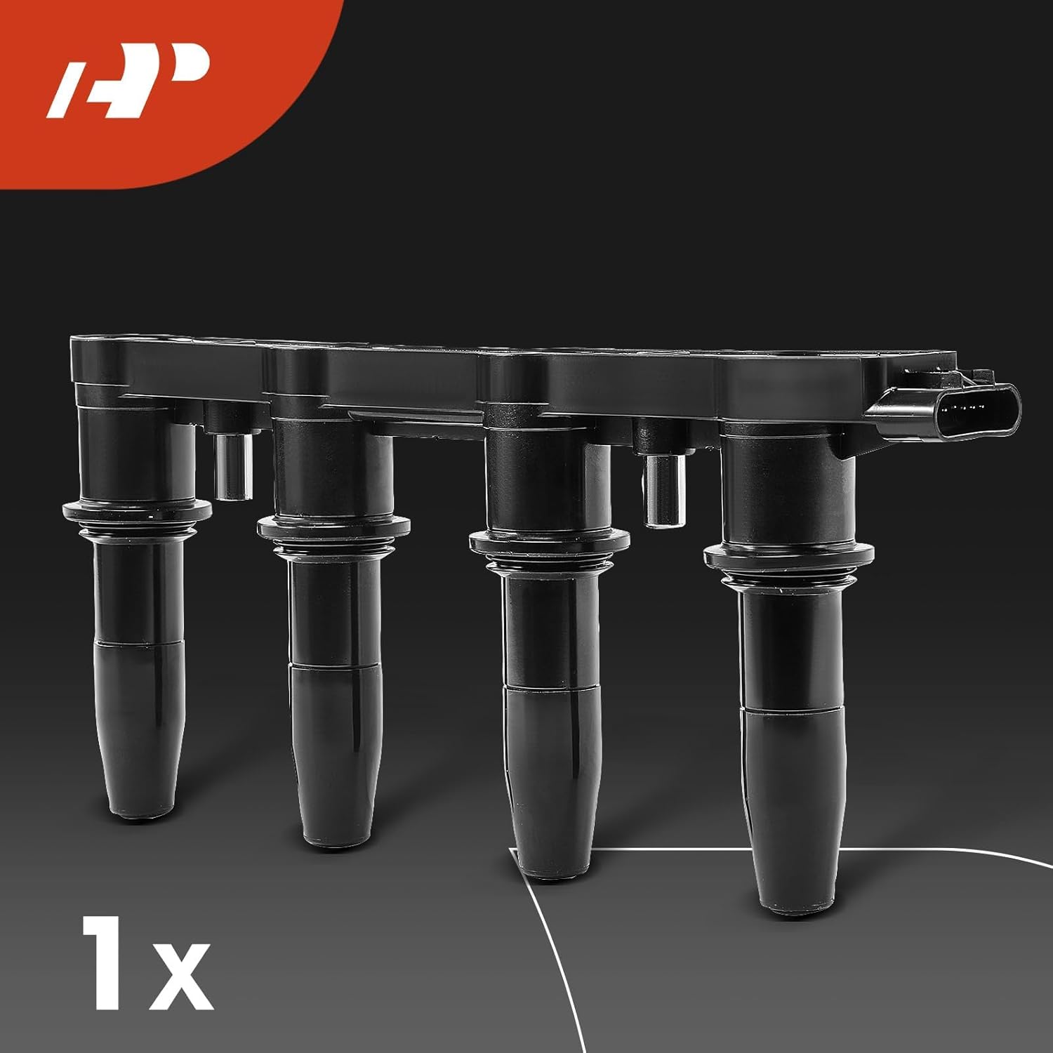 A-Premium 1 paquete de bobina de encendido y 4 bujías de iridio compatibles con Chevrolet Aveo 2009-2011, Aveo5 2009-2011 y Suzuki Suzuki+ 2009 y
