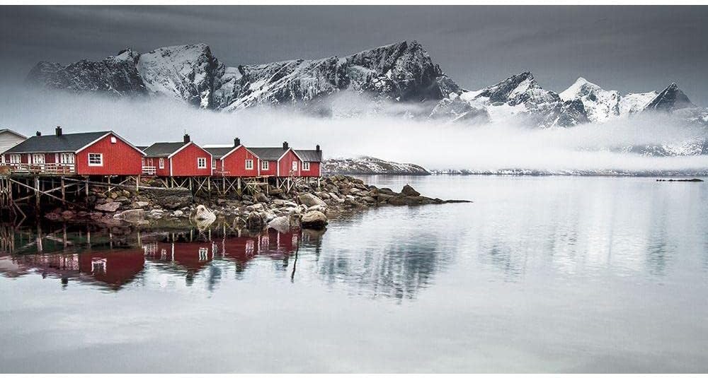 ArtDirect – Yaakobi, Lior 18×11 Black Modern Framed Art Print Titled Lofoten