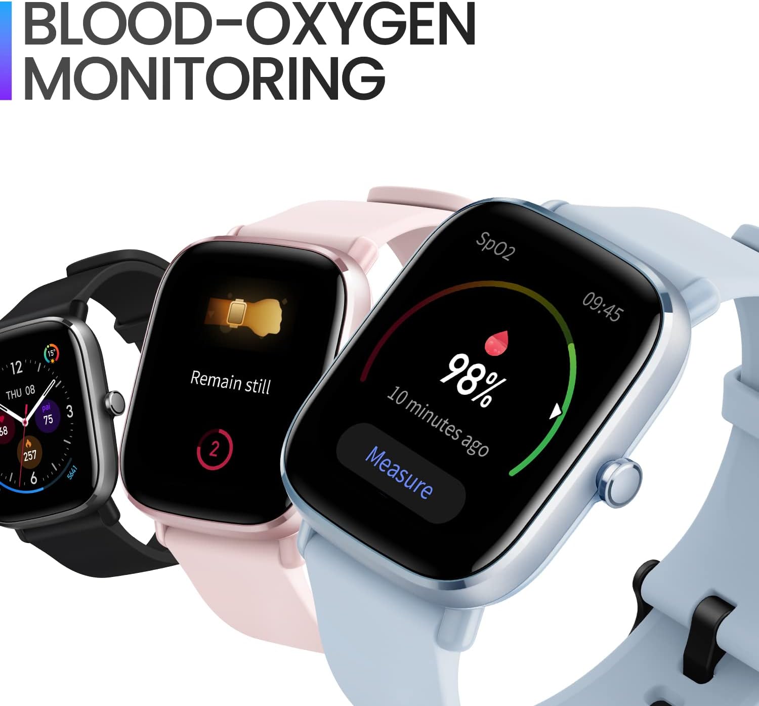 Amazfit GTS 2 Mini Fitness Smart Watch Alexa integrado, SpO2, batería de 14 días, más de 70 modos deportivos, frecuencia cardíaca, sueño, monitoreo