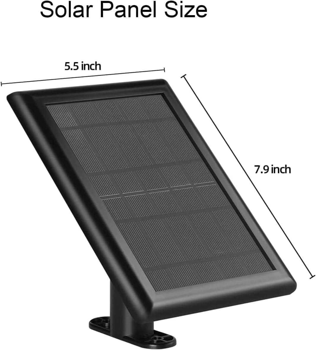 Ring Camera – Cargador de panel solar, paneles solares de 5 W para cámara Ring Stick Up CamRing Spotlight Cam BateríaSpotlight Cam PlusSpotlight Cam
