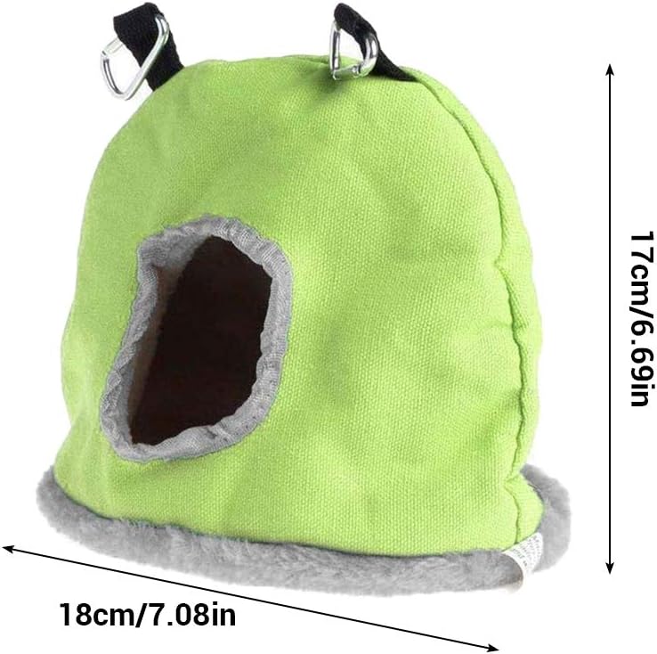 Pssopp Jaula para pájaros cálida de invierno, cueva para acurrucarse, para pájaros, hamaca colgante para pájaros, cama para periquitos, cacatúas,