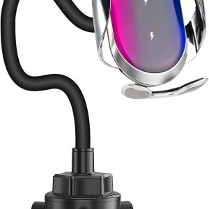 Para Z Flip 5 Car Mount Car Cup Holder Cargador de coche inalámbrico para Z Flip 5432 Bobinas duales Ventilador de enfriamiento de 15 W Carga rápida Para Z Flip 5 Car Mount Car Cup Holder Cargador de coche inalámbrico para Z Flip 5432 Bobinas duales Ventilador de enfriamiento de 15 W Carga rápida