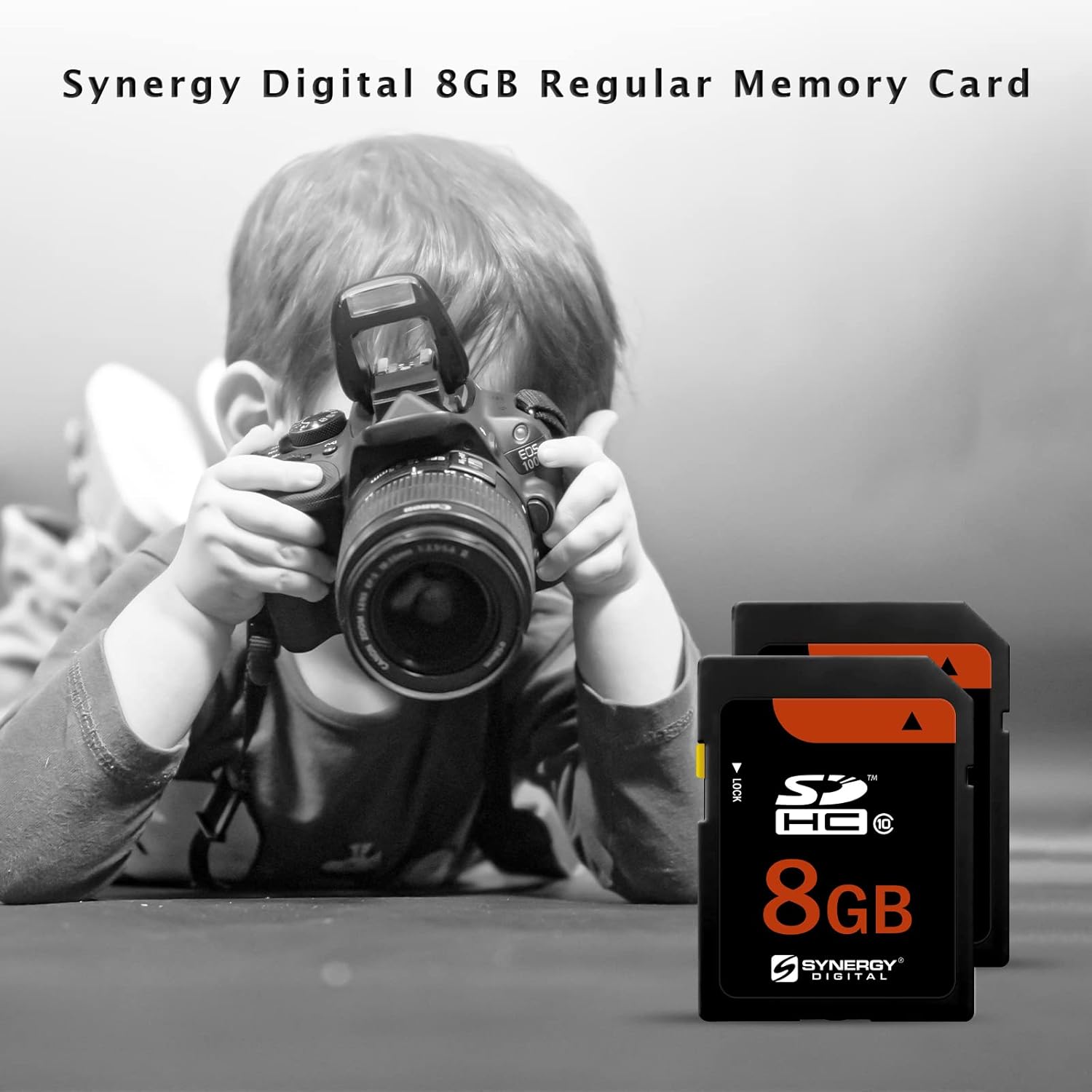 Synergy Digital Tarjetas de memoria SDHC UHS-I de 8 GB, compatibles con cámara digital Nikon D7000, clase 10, U1, 20MBs, serie 300, paquete de 2