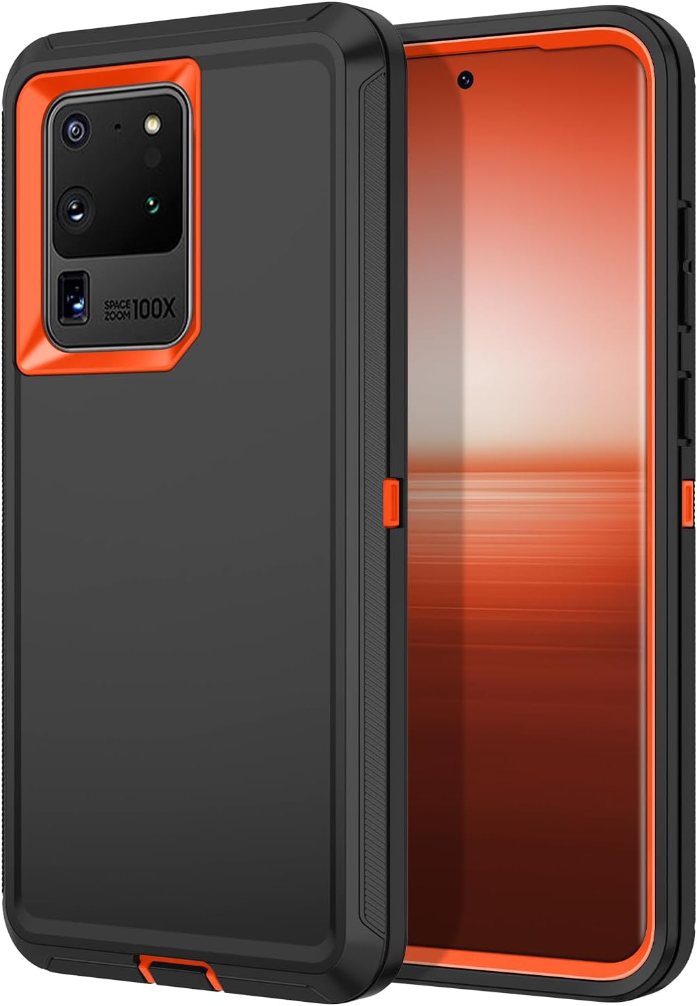 I-HONVA Funda para Galaxy S20 Ultra a prueba de golpes, a prueba de polvo y caídas, 3 capas de protección de cuerpo completo sin protector de